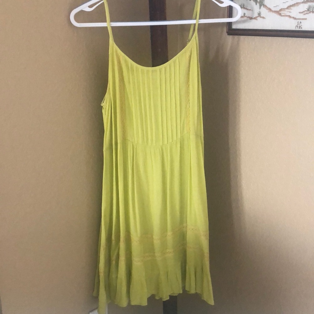 Green Boho Flowy Dress